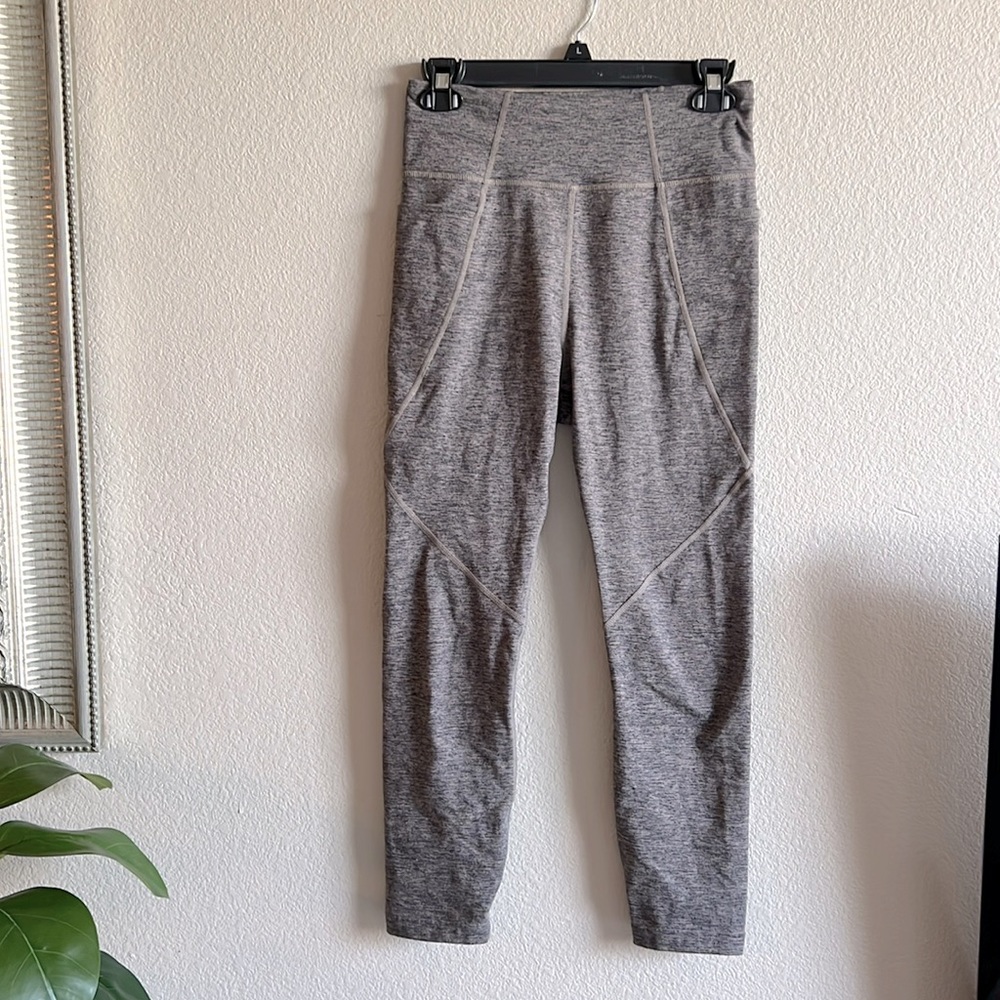 JoyLab Womens Heathered Grey High‎ Waisted Pockets Athletic Leggings Small